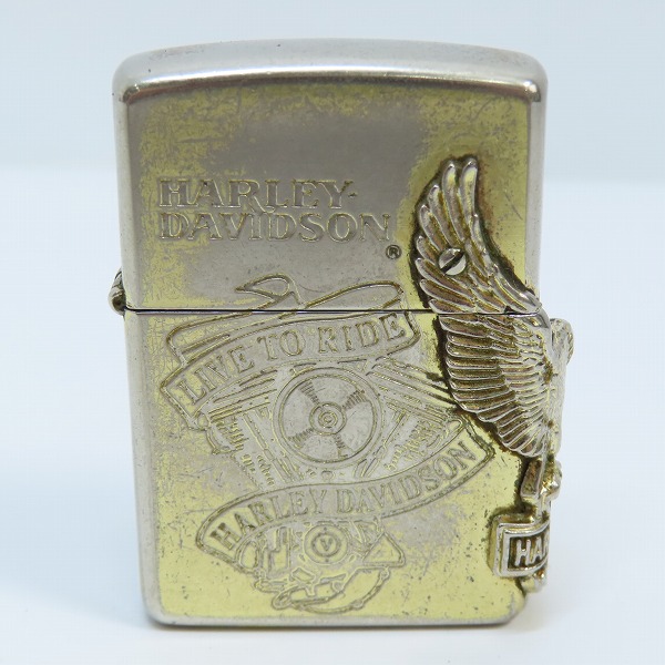 実際に弊社で買取させて頂いたZIPPO/ジッポー HARLEY DAVIDSON/ハーレーダビッドソン サイドメタル LIVE TO RIDE 1996年製