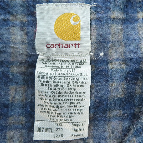 実際に弊社で買取させて頂いたCarhartt/カーハート DETROIT JACKET デトロイトジャケット/2XLの画像 2枚目