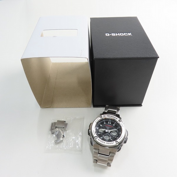 実際に弊社で買取させて頂いたG-SHOCK/Gショック デジアナ MULTI BAND 6 タフソーラー ウォッチ/腕時計 GST-W310D-1AJFの画像 9枚目