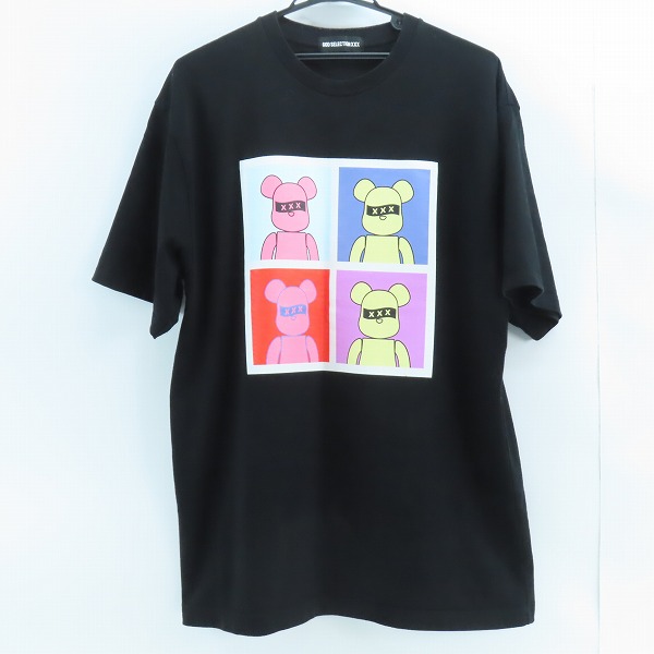 実際に弊社で買取させて頂いたGOD SELECTION XXX/ゴッドセレクション BE@RBRICK/ベアブリック MEDICOM TOY EXHIBITION 2020 IN VIRTUAL 記念Tシャツ/XL