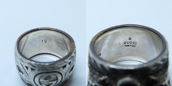 実際に弊社で買取させて頂いたGUCCI/グッチ GARDEN/ガーデン リング/指輪w/ストーン アラベスクパターン Ag925/17.5号の画像 7枚目
