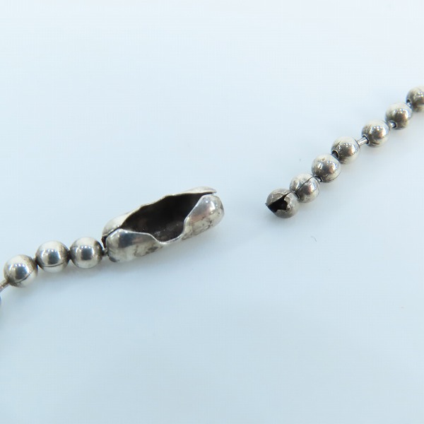 実際に弊社で買取させて頂いたCHROME HEARTS/クロムハーツ エンジェルメダルチャームV1 FUCK YOU 純正ボールチェーン付きの画像 7枚目