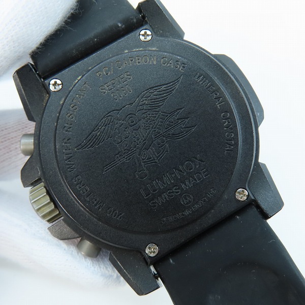 実際に弊社で買取させて頂いたLUMINOX/ルミノックス クロノグラフ腕時計 SERIES3080【動作未確認】の画像 3枚目