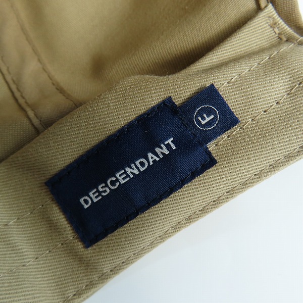 実際に弊社で買取させて頂いたDESCENDANT/ディセンダント 20AW CACHALOT MIAMI CAP BEIGE/F クジラロゴ刺繍キャップ/Fの画像 5枚目