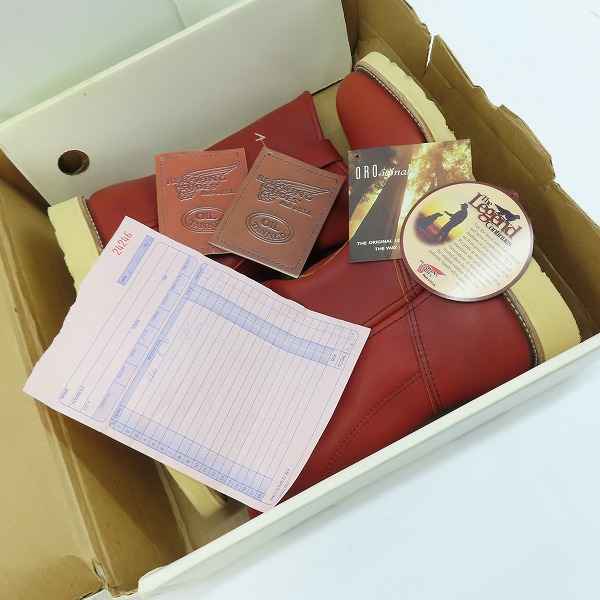 実際に弊社で買取させて頂いた【未使用】RED WING/レッドウイング 犬タグ ペコス ブーツ/ロングブーツ 00866/8Dの画像 8枚目