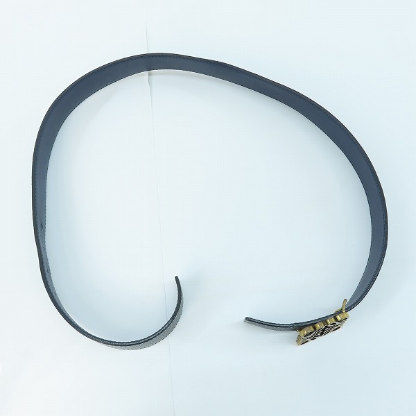 実際に弊社で買取させて頂いたLOEWE/ロエベ アナグラムロゴ レザーベルト 85/34の画像 8枚目
