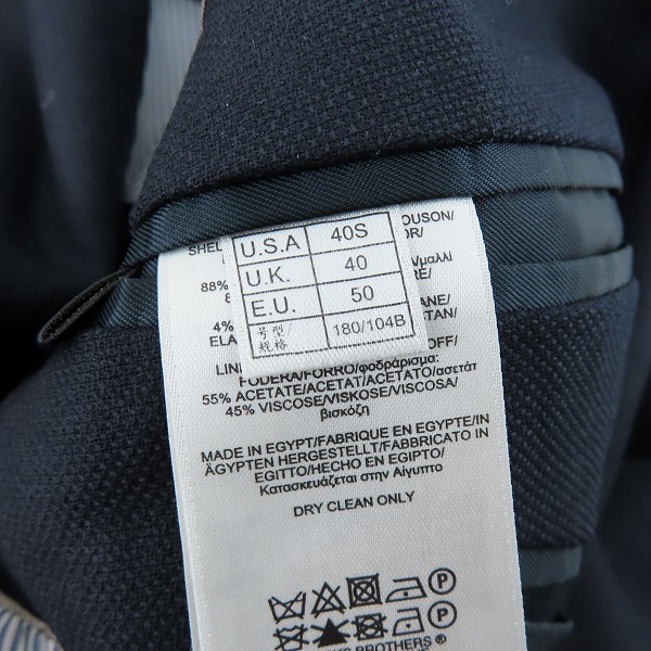 実際に弊社で買取させて頂いたBROOKS BROTHERS/ブルックスブラザーズ 346 2B テーラードジャケット/40の画像 3枚目