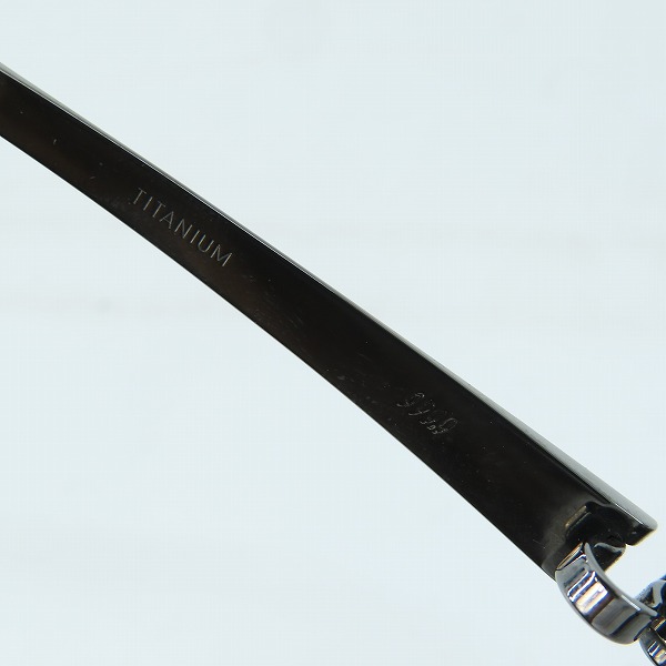 実際に弊社で買取させて頂いた999.9/フォーナインズ ハーフリム アイウエア/メガネフレーム S-315Tの画像 6枚目