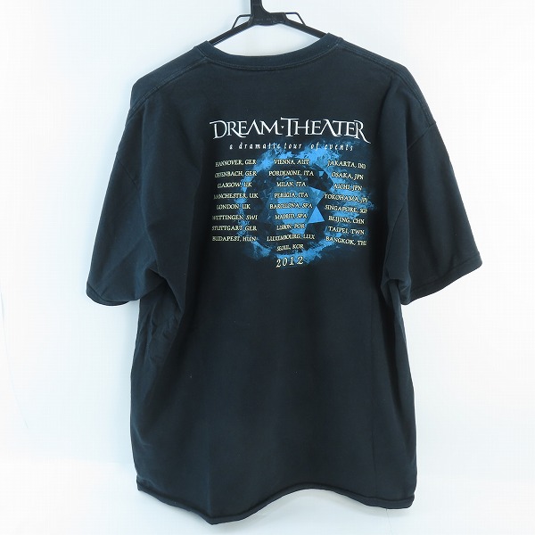 実際に弊社で買取させて頂いたDream Theater/ドリームシアター ヴィンテージ/ビンテージ 2012年 ワールドツアー バンドTシャツ/XLの画像 1枚目