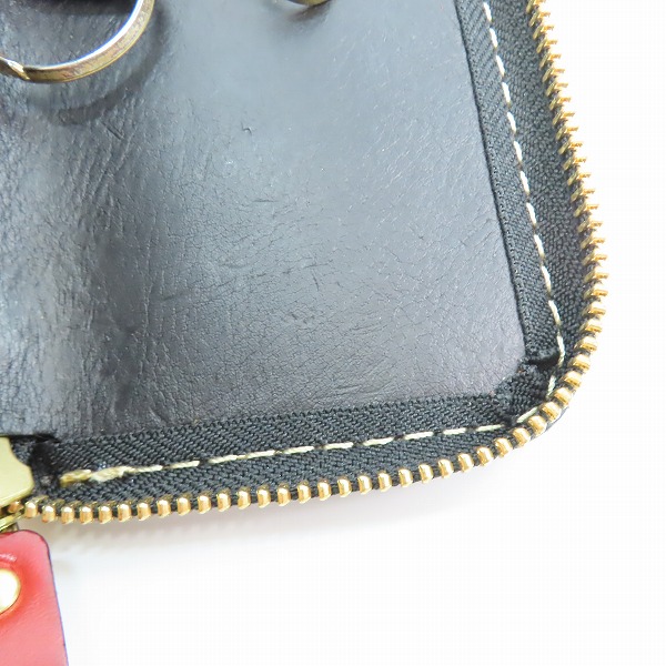 実際に弊社で買取させて頂いたHERZ/ヘルツ レザー ラウンドファスナー 4連キーケース カード入れ付きの画像 7枚目