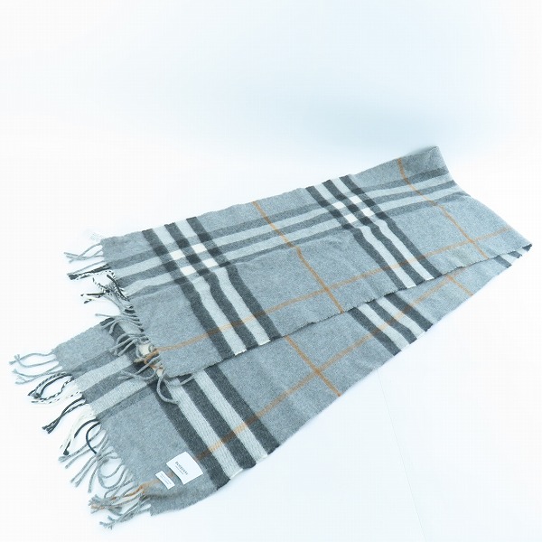 実際に弊社で買取させて頂いたBurberry/バーバリー カシミヤ100% マフラーの画像 4枚目