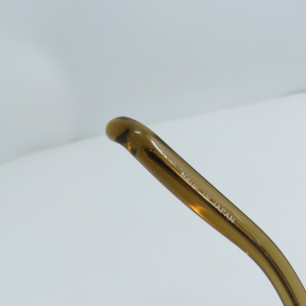 実際に弊社で買取させて頂いた999.9/フォーナインズ TITANIUM/チタン ハーフリム 度入り メガネフレーム/アイウェア S-206Tの画像 6枚目