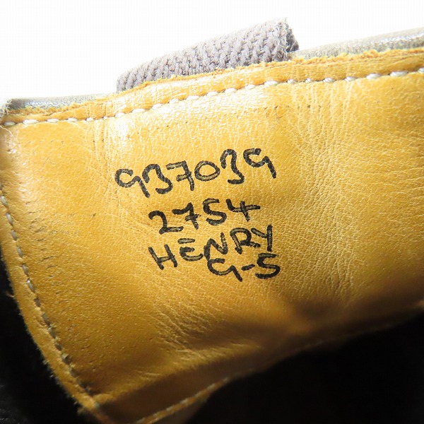 実際に弊社で買取させて頂いたTricker's/トリッカーズ HENRY/ヘンリー ウィングチップ サイドゴアブーツ 2754/9の画像 5枚目