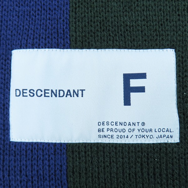 実際に弊社で買取させて頂いたDESCENDANT/ディセンダント NECK WAMER MUFFLER/ストライプ柄マフラーの画像 3枚目