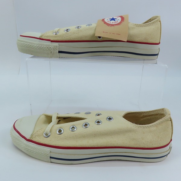 実際に弊社で買取させて頂いたCONVERSE/コンバース USA製 90年代製 ヴィンテージ CANVAS ALL STARオールスター M9165/8の画像 3枚目