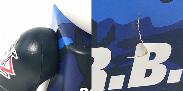 実際に弊社で買取させて頂いたMEDICOM TOY/メディコムトイ BE@RBRICK/ベアブリック F.C.Real Bristol F.C.R.B.×MLB ドジャース 100%&400%の画像 6枚目