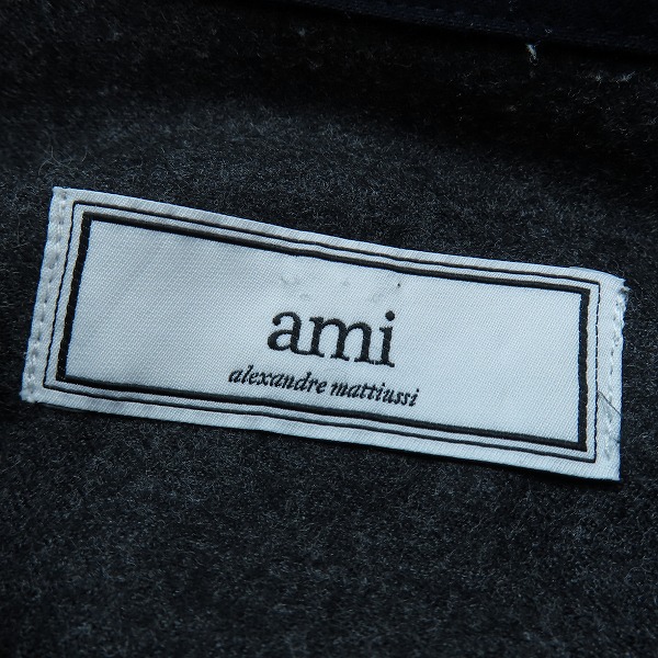 実際に弊社で買取させて頂いたAMI Alexandre Mattiussi/アミ アレクサンドル マテュッシ カラー切替 ウール長袖シャツ H16C09 24/37の画像 2枚目