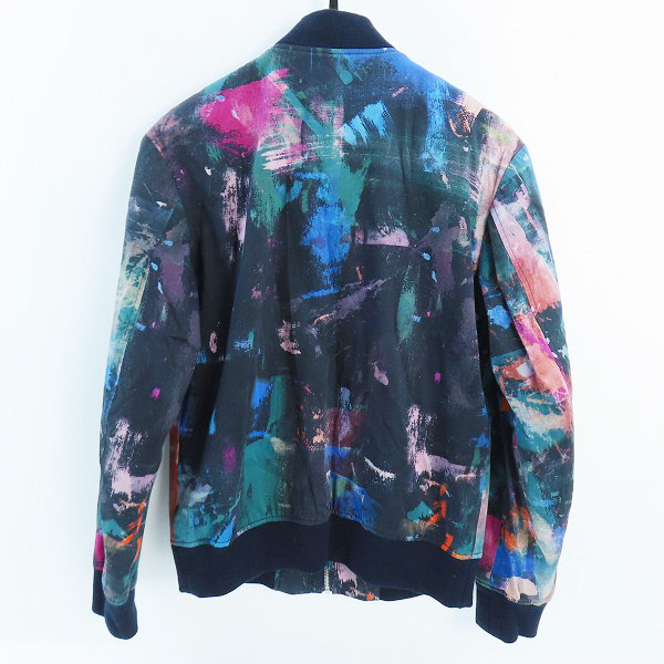 実際に弊社で買取させて頂いたPaul Smith/ポールスミス 総柄ジップアップブルゾン 187P/Lの画像 1枚目