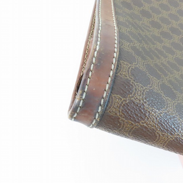 実際に弊社で買取させて頂いたCELINE/セリーヌ マカダム柄 クラッチバッグの画像 6枚目