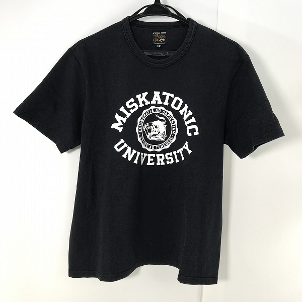 実際に弊社で買取させて頂いたTHE REAL McCOY'S/リアルマッコイズ MISKATONIC UNIVERSITY プリント 半袖Tシャツ/40