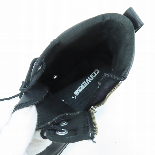 実際に弊社で買取させて頂いたCONVERSE/コンバース ALL STAR/オールスター FF-BOOTS Z TR SHIN-HI レザー サイドジップ スニーカー 1CK352/27の画像 4枚目