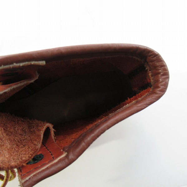 実際に弊社で買取させて頂いたRED WING/レッドウィング 半円犬タグ アイリュッシュセッターブーツ 875/7.5Eの画像 4枚目