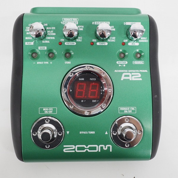 実際に弊社で買取させて頂いたZOOM/ズーム A2 Acoustic Effects Pedal アコースティックギター用 マルチエフェクター【動作確認済】