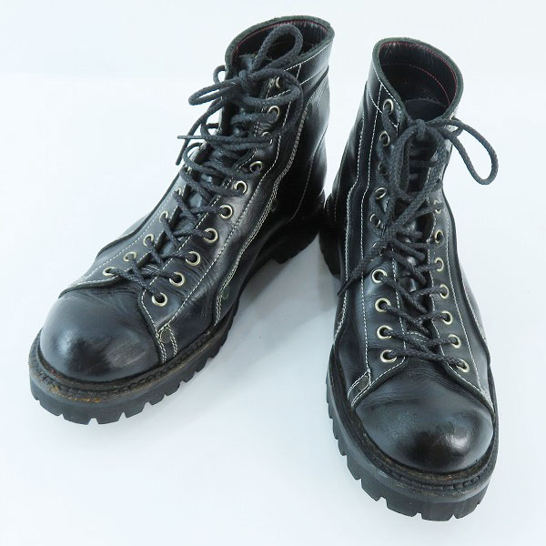 実際に弊社で買取させて頂いた山根靴店 EVISU/エヴィス/エビス 10ホール レースアップ レザーブーツ ブラック
