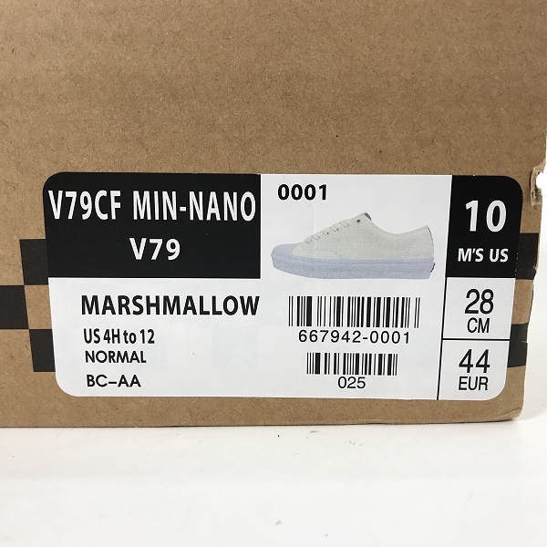 実際に弊社で買取させて頂いたVANS×MIN-NANO/バンズ V79CF V79 スニーカー 667942-0001/28 の画像 9枚目