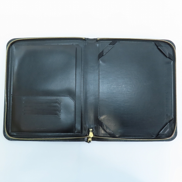 実際に弊社で買取させて頂いたSAINT LAURENT/サンローラン ラウンドジップ クラッチバッグの画像 3枚目