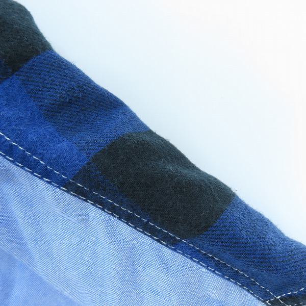 実際に弊社で買取させて頂いたeYe JUNYA WATANABE MAN/アイジュンヤ ワタナベマン ロゴ刺繍 パッチワーク オックスフォード ボタンダウン シャツ WB-B902/Mの画像 6枚目