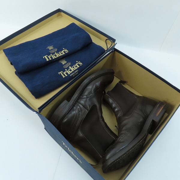 実際に弊社で買取させて頂いたTricker's/トリッカーズ HENRY/ヘンリー ウィングチップ サイドゴアブーツ 2754/9の画像 8枚目