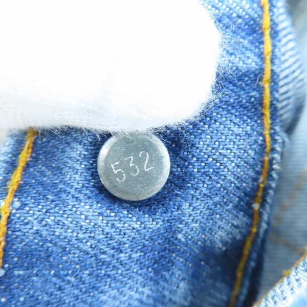 実際に弊社で買取させて頂いたLevi's/リーバイス 80s ヴィンテージ 刻印532 オレンジタブ デニムパンツ 519-0217 /W32 L33の画像 7枚目