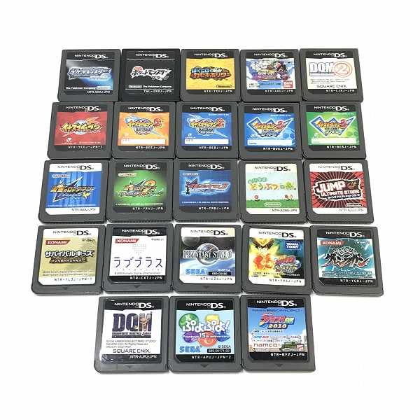 実際に弊社で買取させて頂いた【おまとめ】Nintendo/任天堂 ニンテンドーDS ソフト ドラベース/ポケットモンスターダイヤモンド/イナズマイレブン 等