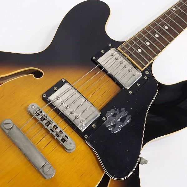 実際に弊社で買取させて頂いた★Burny/バーニー RSA-55 BS セミアコ 335タイプ エレキギター ハードケース付の画像 5枚目
