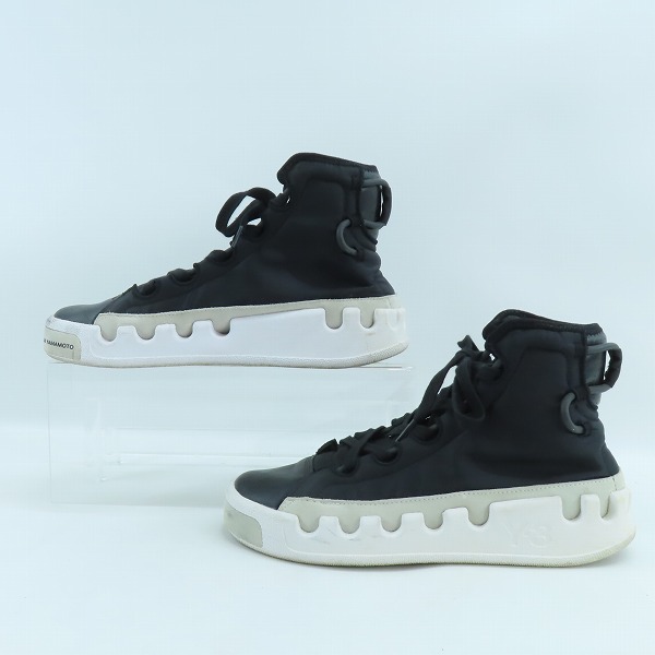 実際に弊社で買取させて頂いたY-3/ワイスリー adidas×yohji yamamoto KASABARU/カサバル ハイカットスニーカー F99800/27の画像 3枚目
