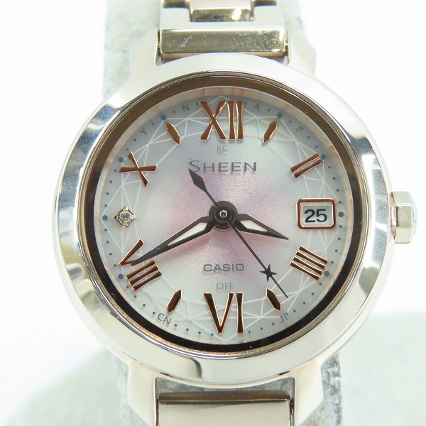 実際に弊社で買取させて頂いたCASIO/カシオ SHEEN/シーン WAVECEPTOR 腕時計 SHW-5300CG-4AJF