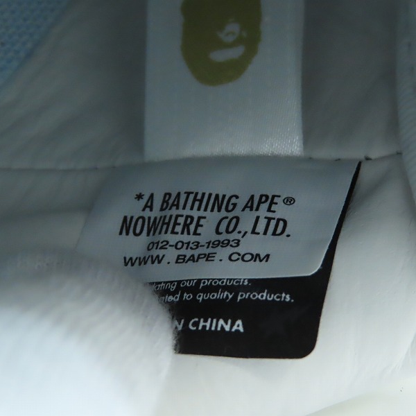 実際に弊社で買取させて頂いたA BATHING APE/アベイシングエイプ BAPE STA #2 M ベイプスタ スニーカー OZX SH M191302 M/27の画像 6枚目