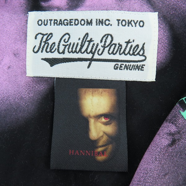 実際に弊社で買取させて頂いたWACKO MARIA×HANNIBAL/ワコマリア×ハンニバル レクター 総柄 半袖シャツ/XXLの画像 2枚目