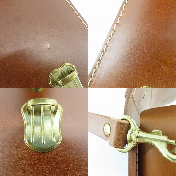 実際に弊社で買取させて頂いたHERZ/ヘルツ レザークラシック 2way 樽型ミニバッグ/ショルダーバッグの画像 6枚目