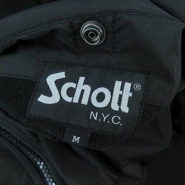 実際に弊社で買取させて頂いた【未使用】Schott/ショット リバーシブル MA-1 フライトジャケット ブラック 3192073/Mの画像 5枚目