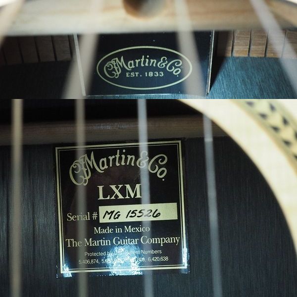 実際に弊社で買取させて頂いた★Martin/マーティン LXM Little Martin/リトルマーチン トラベルミニアコースティックギター ギグケース付の画像 4枚目