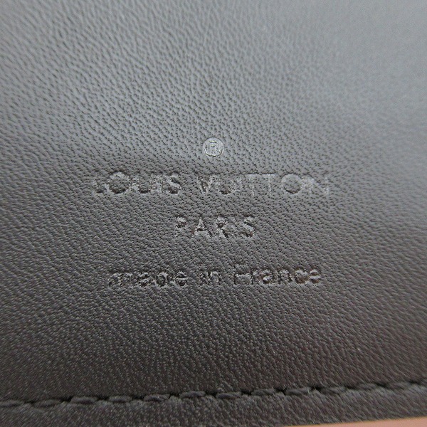 実際に弊社で買取させて頂いたLOUIS VUITTON/ルイヴィトン ダミエ・アンフィニ 二つ折り 財布 ブラックの画像 4枚目