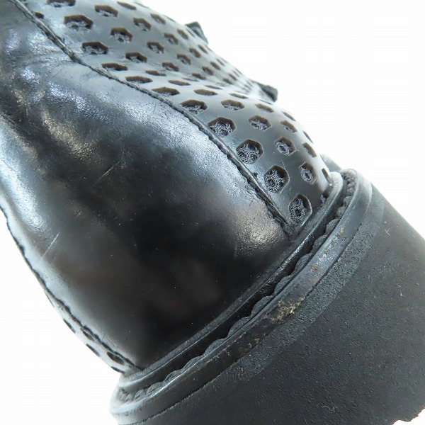 実際に弊社で買取させて頂いたEMPORIO ARMANI/エンポリオアルマーニ パンチングレザー ブーツ 6の画像 7枚目