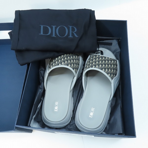 実際に弊社で買取させて頂いたDIOR HOMME/ディオールオム H-Town Single BAND Sandal サンダル 3SA132ZYF/42の画像 7枚目