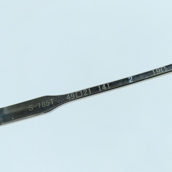 実際に弊社で買取させて頂いた999.9/フォーナインズ メガネフレーム カラーレンズ 度入り アイウェア S-185Tの画像 8枚目