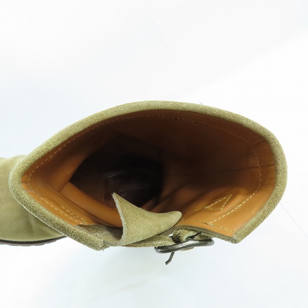 実際に弊社で買取させて頂いたKAZUYUKI KUMAGAI ATTACHMENT/カズユキクマガイ アタッチメント レザー スエード ブーツ ベージュ AA82-451/42.5の画像 4枚目