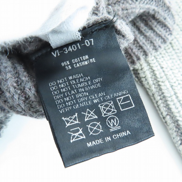 実際に弊社で買取させて頂いたThe Viridi-anne/ザ ヴィリジアン 21-22AW 顔料吹き付け カシミヤ混 プルオーバーニット VI-3401-07/1の画像 4枚目