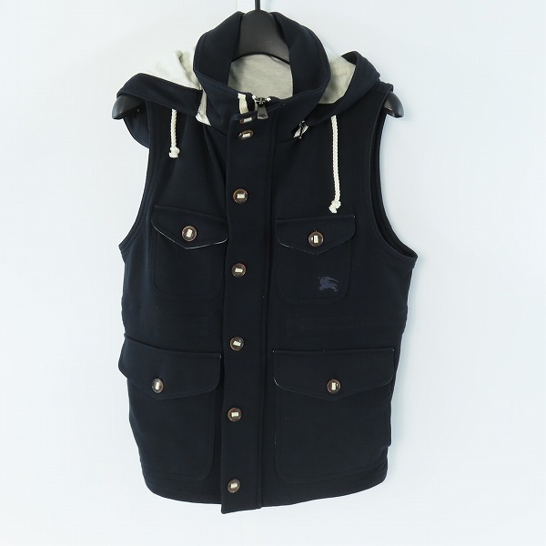 実際に弊社で買取させて頂いたBURBERRY BLACK LABEL/バーバリーブラックレーベル フーデッドベスト D1F15-715-28/M