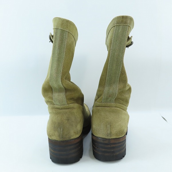 実際に弊社で買取させて頂いたKAZUYUKI KUMAGAI ATTACHMENT/カズユキクマガイ アタッチメント レザー スエード ブーツ ベージュ AA82-451/42.5の画像 1枚目